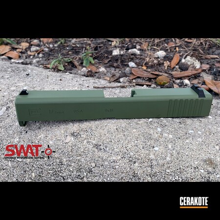 Powder Coating: Slide,9mm,MULTICAM® DARK GREEN H-341,S.H.O.T,Pistol,Glock 17