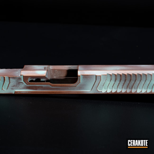 Copper Patina Glock Slide done in H-175, H-168, H-148, H-216 and H-169 ...