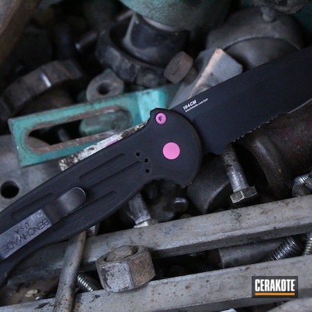 Powder Coating: automatic,S.H.O.T,Black Class,AFO-II,Benchmade,Prison Pink H-141,Folding Knife