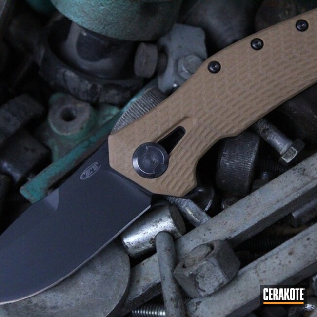 Cerakoted Custom 300 Series Knives In H-139, H-229 And H-146
