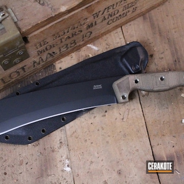 Cerakoted Refinished Knife Blade In H-146