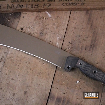Cerakoted Micarta Knife In H-225