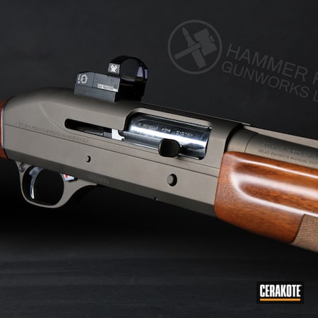 Powder Coating: Midnight Bronze H-294,Shotgun,Benelli,S.H.O.T,Semi-Auto Shotgun,Hunting Shotgun,Hunting