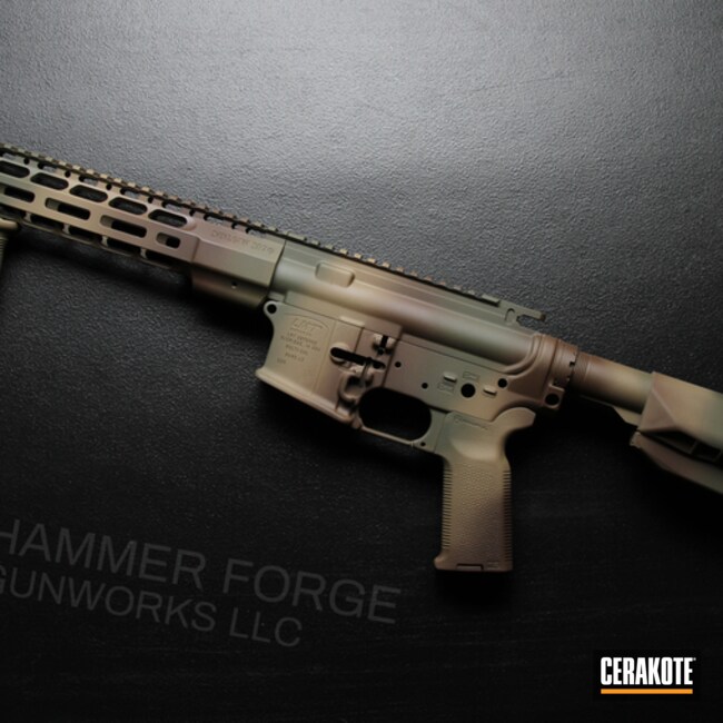 Cerakoted Using Chocolate Brown, Magpul® Flat Dark Earth And Mil Spec O.d. Green