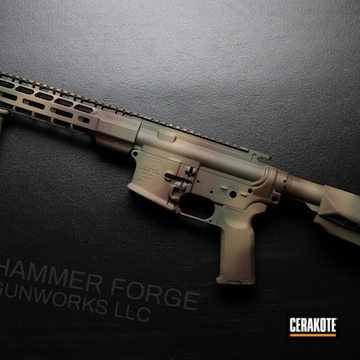 Cerakoted Using Chocolate Brown, Magpul® Flat Dark Earth And Mil Spec O.d. Green