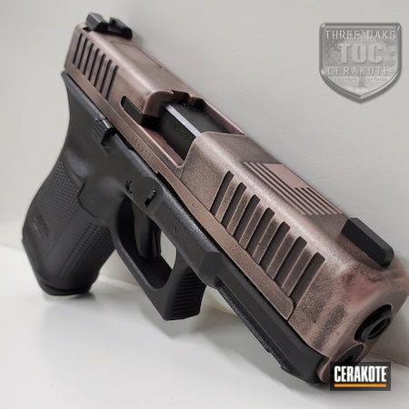 Powder Coating: ROSE GOLD H-327,Graphite Black H-146,Glock,S.H.O.T,Handguns,Pistol,.22LR,G44