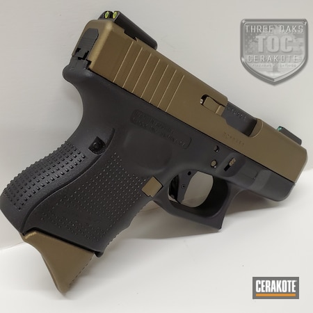 Powder Coating: Glock,S.H.O.T,Handguns,Pistol,G26,Burnt Bronze H-148