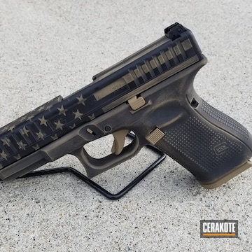Glock G44 Coated Using Coyote Tan And Graphite Black