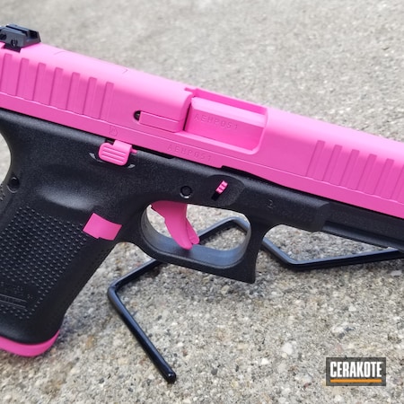 Powder Coating: Glock 44,Glock,Two Tone,Ladies,S.H.O.T,.22,.22LR,G44,Handgun,Prison Pink H-141,For The Ladies