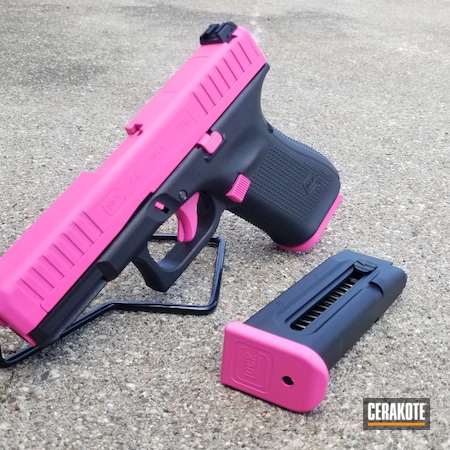 Powder Coating: Glock 44,Glock,Two Tone,Ladies,S.H.O.T,.22,.22LR,G44,Handgun,Prison Pink H-141,For The Ladies