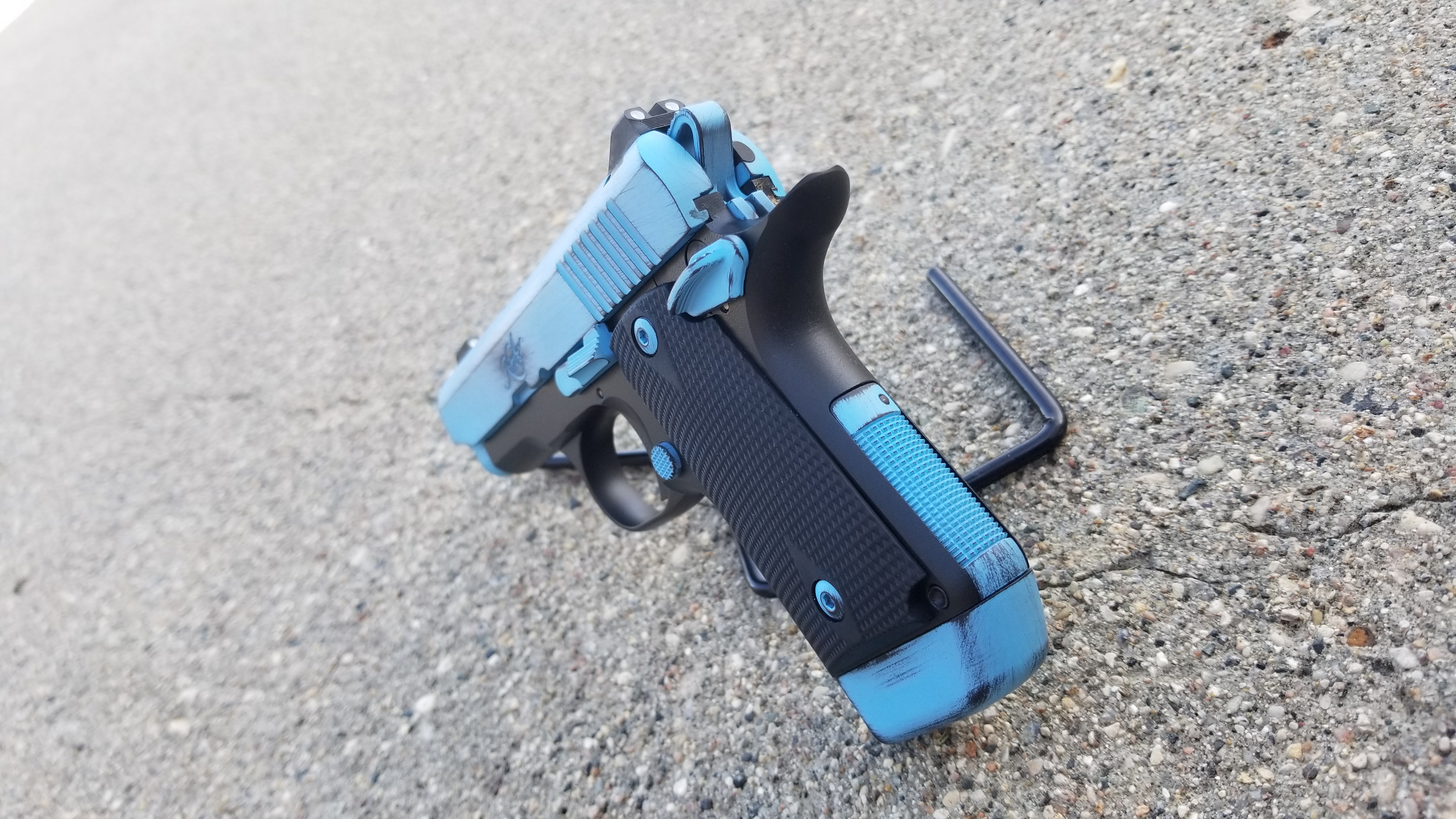 Blue Raspberry Cerakote Kimber Micro 9 coated using Blue Raspberry | Cerakote