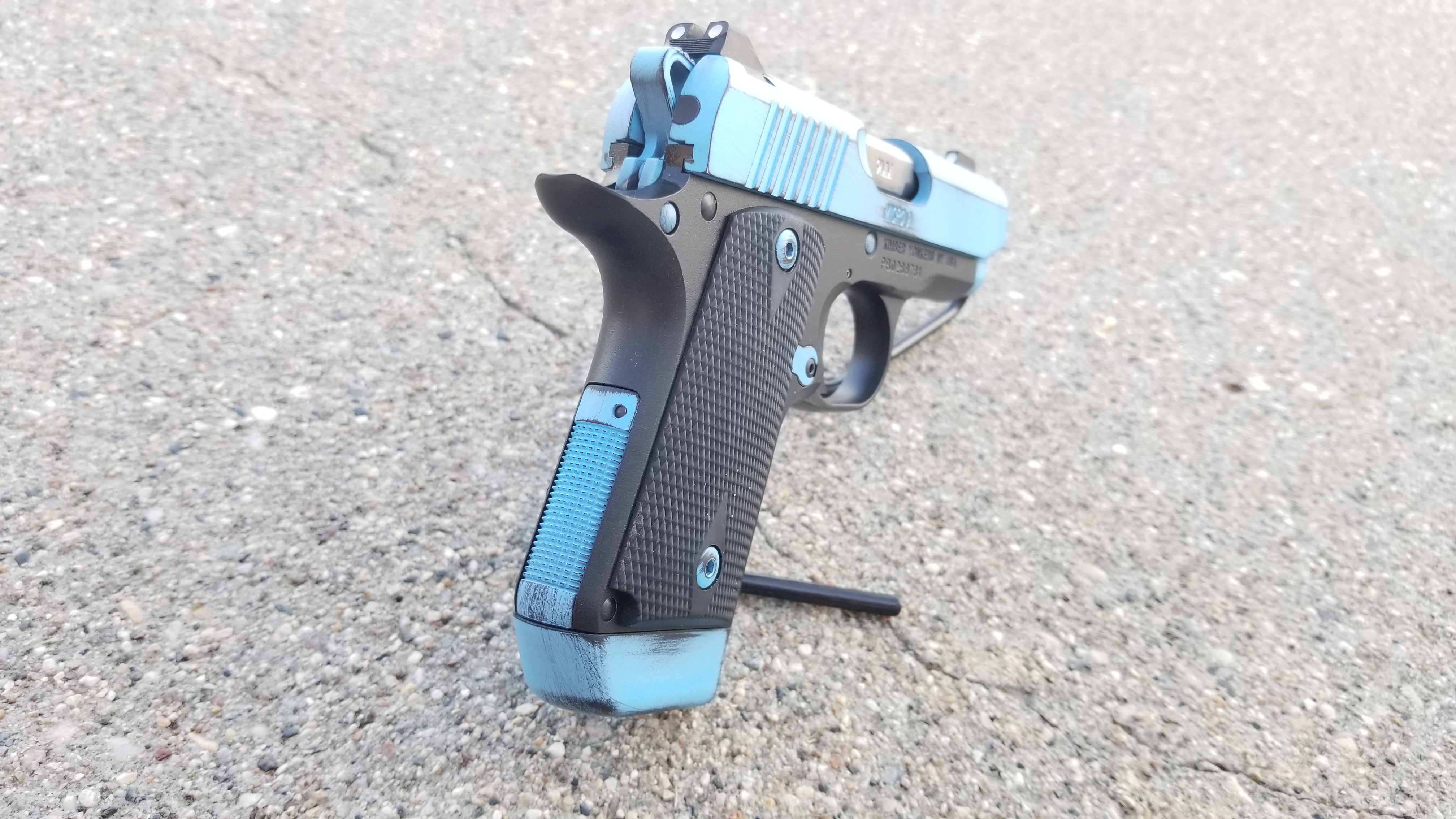 Blue Raspberry Cerakote Kimber Micro 9 coated using Blue Raspberry | Cerakote