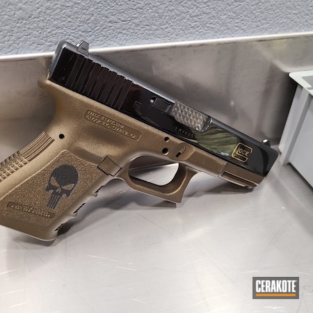 Powder Coating: Glock,S.H.O.T,Pistol,Punisher,Burnt Bronze H-148,Burnt Bronze