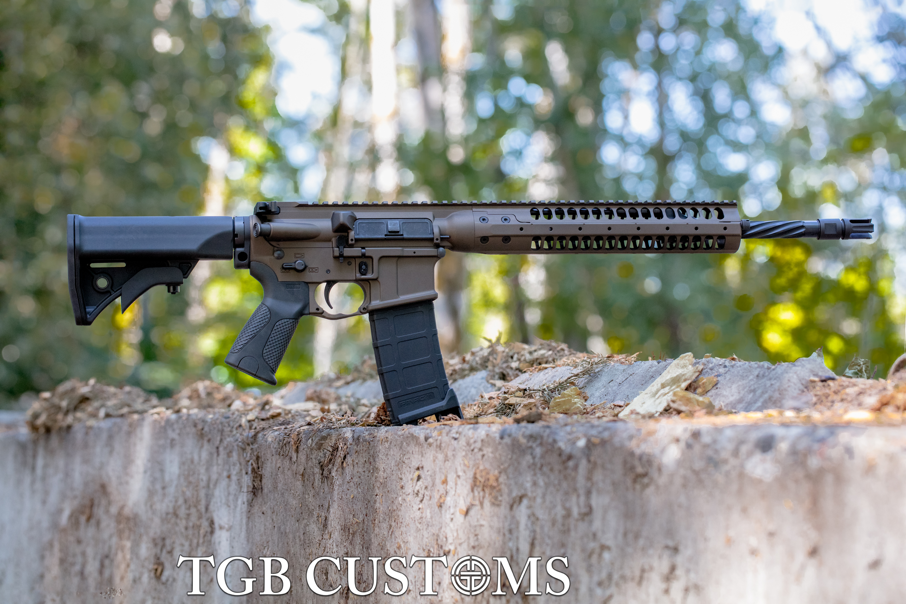 Iwrc Rifle LWRC Rifle finished in Midnight Bronze | Cerakote