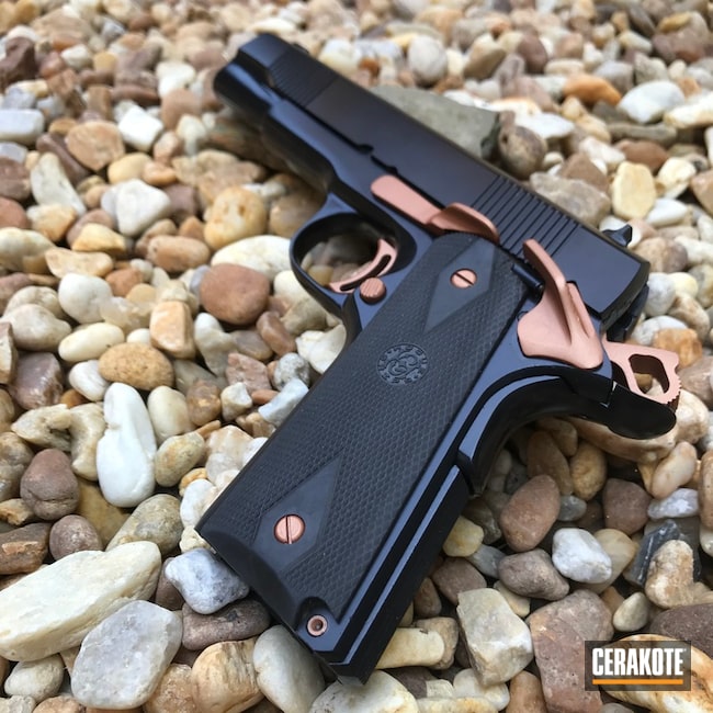 Cerakoted Two Toned 1911 In H-347 And H-109