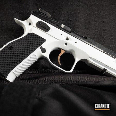 Powder Coating: 9mm,CZ Shadow 2,S.H.O.T,Pistol,Stormtrooper White H-297,CZ,Handgun
