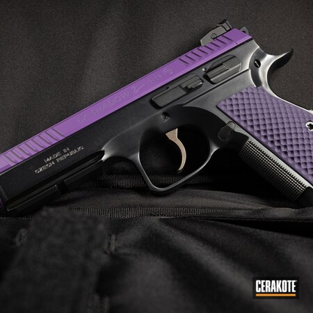Powder Coating: 9mm,S.H.O.T,Pistol,CZ,Shadow,Bright Purple H-217,Handgun