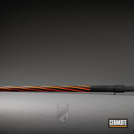 Powder Coating: Hunter Orange H-128,Graphite Black H-146,S.H.O.T,Fluted Barrel,Remington 700,Remington,Blue Chip Precision,Color Fill,Bolt Action Rifle