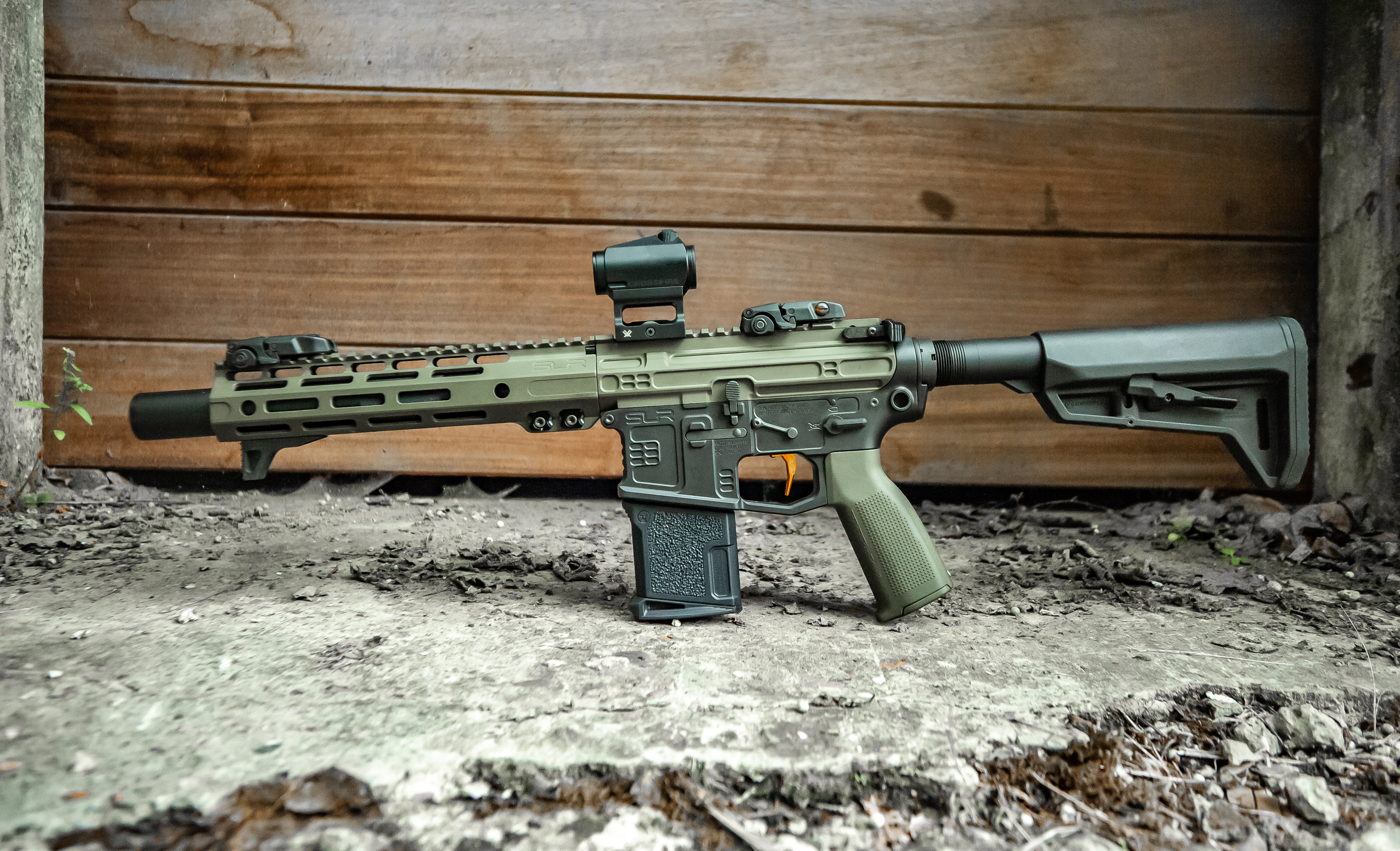 M4 Rifle Green M4 Airsoft Rifle coated using Armor Black and Mil Spec O.D. Green ...
