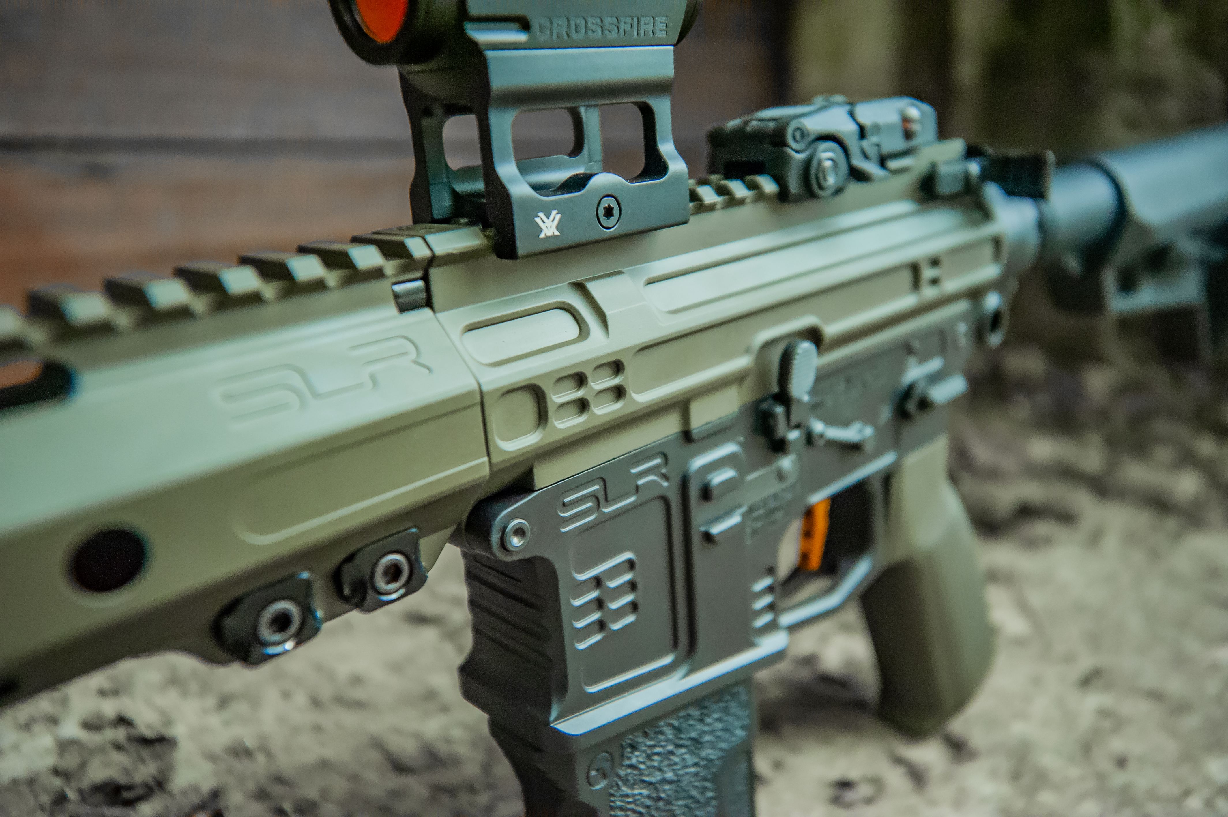 M4 Rifle Green M4 Airsoft Rifle coated using Armor Black and Mil Spec O.D. Green ...