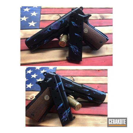 Powder Coating: 9mm,BLUE RASPBERRY H-329,PURPLEXED H-332,1911,S.H.O.T,Pistol,Bright Purple H-217,Flames,Colt,Sky Blue H-169