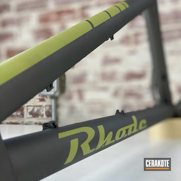 Custom Rhode Bike Frame Coated Using Stainless And Mojito