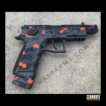 Powder Coating: 9mm,Graphite Black H-146,p07,S.H.O.T,HI-VIS ORANGE H-346,Pistol,CZ,MultiCam,Sniper Grey H-234,Custom Camo,Semi-Auto