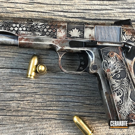 Powder Coating: 1911,Iron Maiden 1911,S.H.O.T,Copper Brown H-149,45 ACP