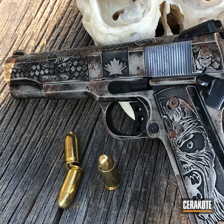 Powder Coating: 1911,Iron Maiden 1911,S.H.O.T,Copper Brown H-149,45 ACP