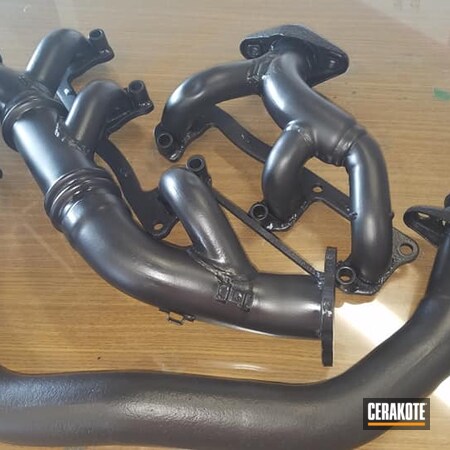 Powder Coating: Exhaust Manifold,Automotive Exhaust,Exhaust Coating,BLACK VELVET C-7300,Automotive,Exhaust,Exhaust System