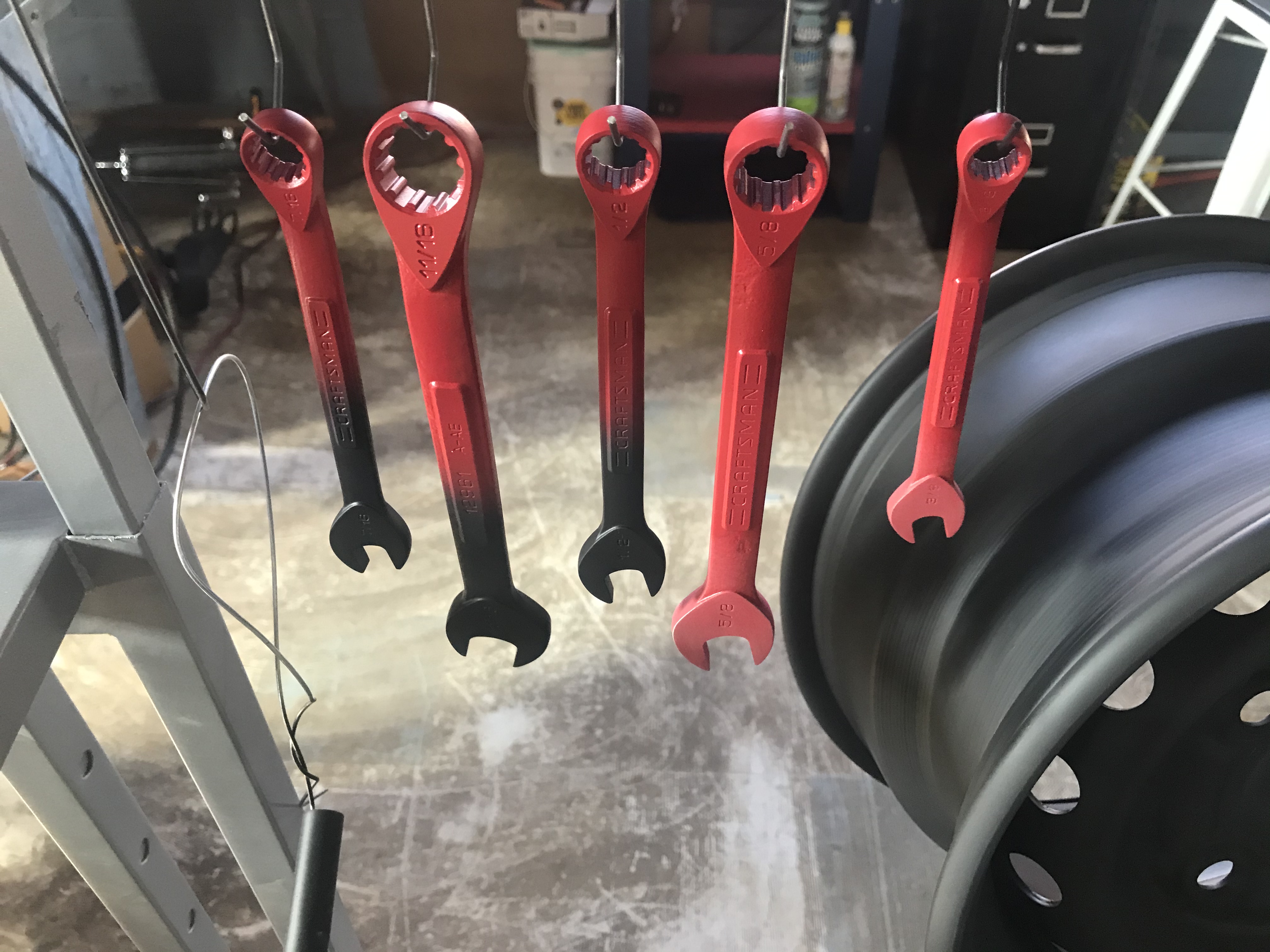 Ruby Wrench Wrench set Cerakoted using Black Velvet and Ruby Red | Cerakote