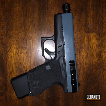 Powder Coating: Glock 43,9mm,Graphite Black C-102,S.H.O.T,JESSE JAMES COLD WAR GREY H-402