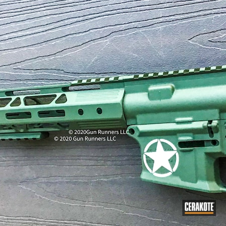 Powder Coating: S.H.O.T,Upper,US Army,Stormtrooper White H-297,O.D. Green H-236,Star,Handguard