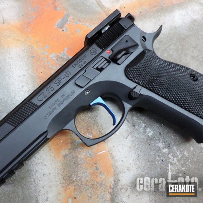 Cz 75 Shadow Cerakoted Using Sniper Grey, Graphite Black And Matte Armor Clear