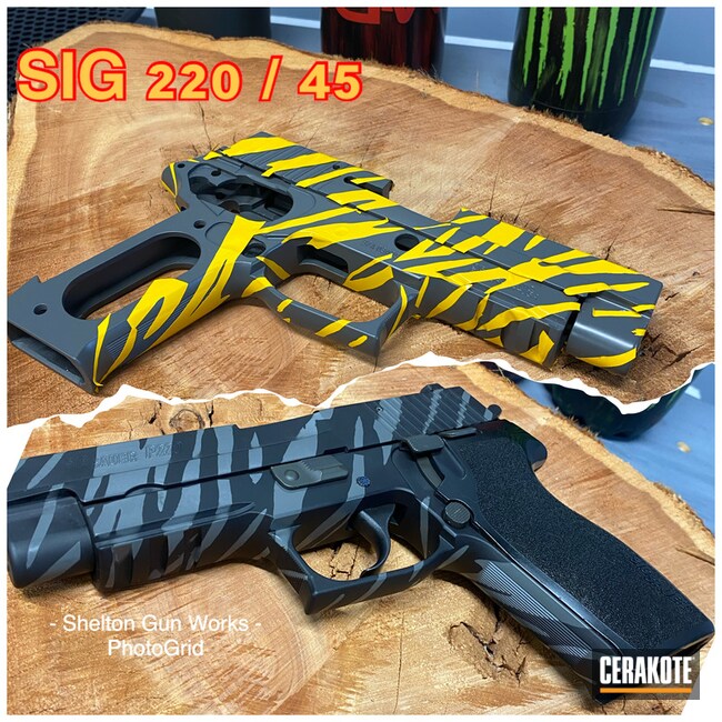 Sig P220 Cerakoted Using Armor Black And Concrete