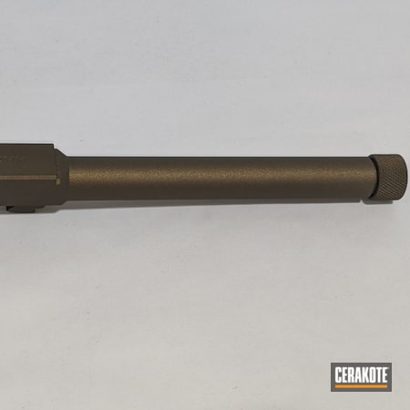 Powder Coating: Barrel,Burnt Bronze H-148,Glock 40