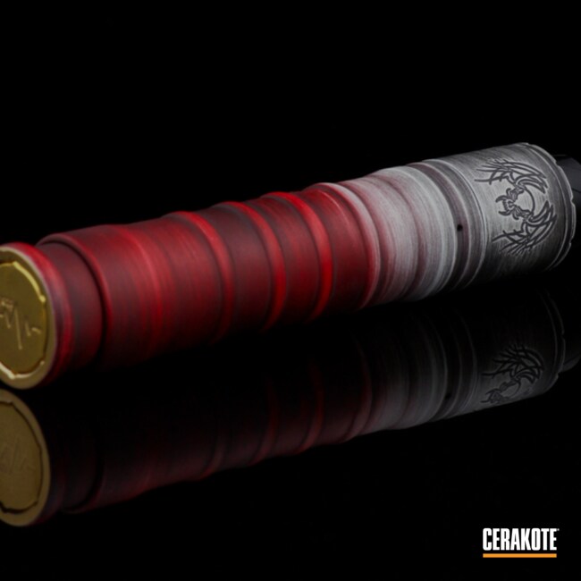Vape Mod Cerakoted Using Snow White, Graphite Black And Smith & Wesson® Red