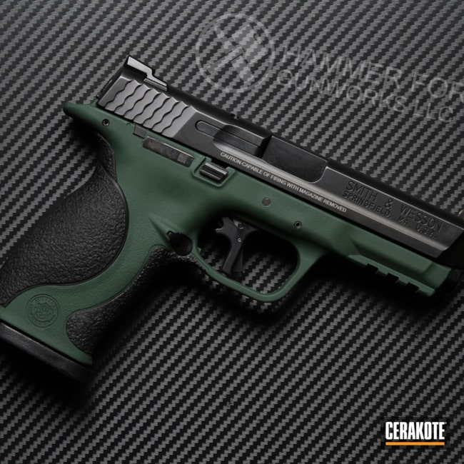 Smith & Wesson M&p Cerakoted Using Jesse James Eastern Front Green
