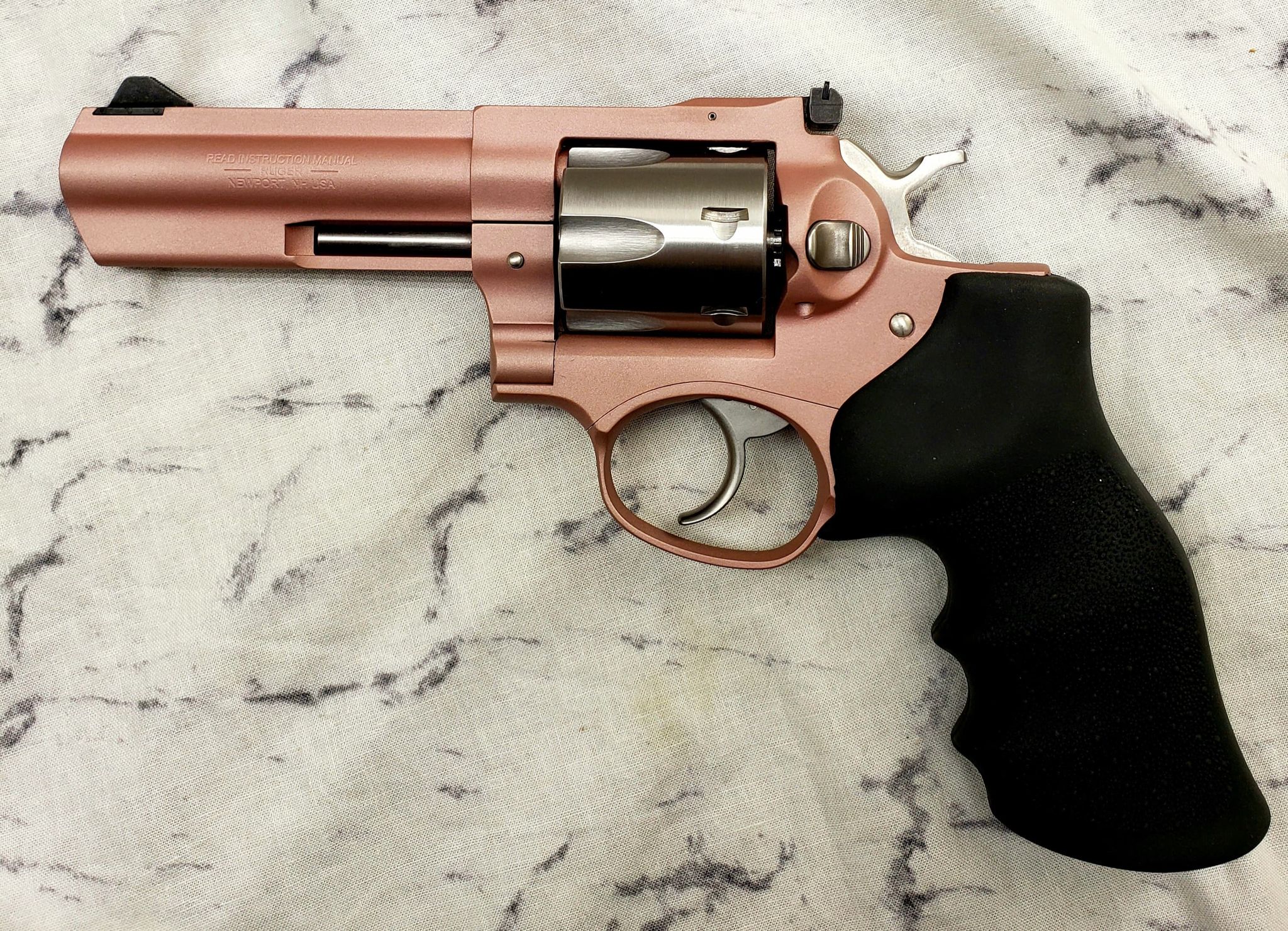 Ruger GP100 Revolver Cerakoted using Satin Aluminum and Pink Champagne ...