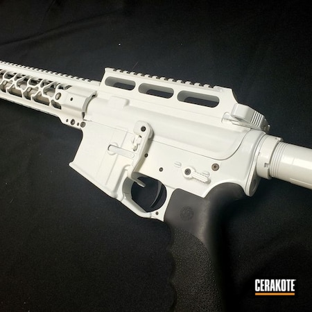 Powder Coating: 5.56,Anderson,HesselingandSons,S.H.O.T,Stormtrooper White H-297,.223,Stormtrooper,Stormtrooper Gun,Hesseling,AR-15,White Out