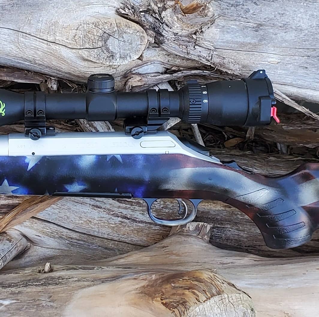 Ceramic Rifles Ruger 308 Rifle Cerakoted using Satin Aluminum and Matte Ceramic Clear ...