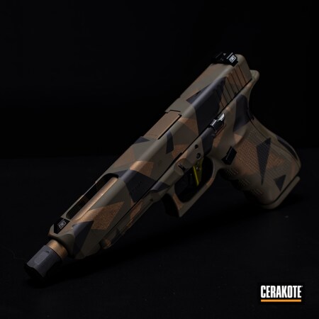 Powder Coating: Glock 35,Firearm,Graphite Black H-146,Glock,Mil Spec O.D. Green H-240,S.H.O.T,Pistol,35,Camo,.40,Burnt Bronze H-148,Splinter Camo