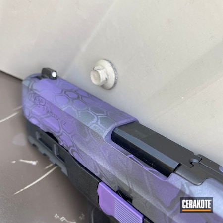 Powder Coating: Graphite Black H-146,Smith & Wesson,M&P Shield EZ,Wild Purple H-197,S.H.O.T,Shimmer Aluminum H-158,Bright Purple H-217,Kryptek