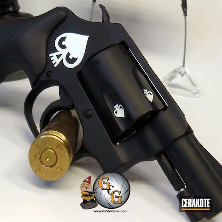 Powder Coating: Graphite Black H-146,Smith & Wesson,S.H.O.T,Stormtrooper White H-297,Revolver,Snubbie,.38