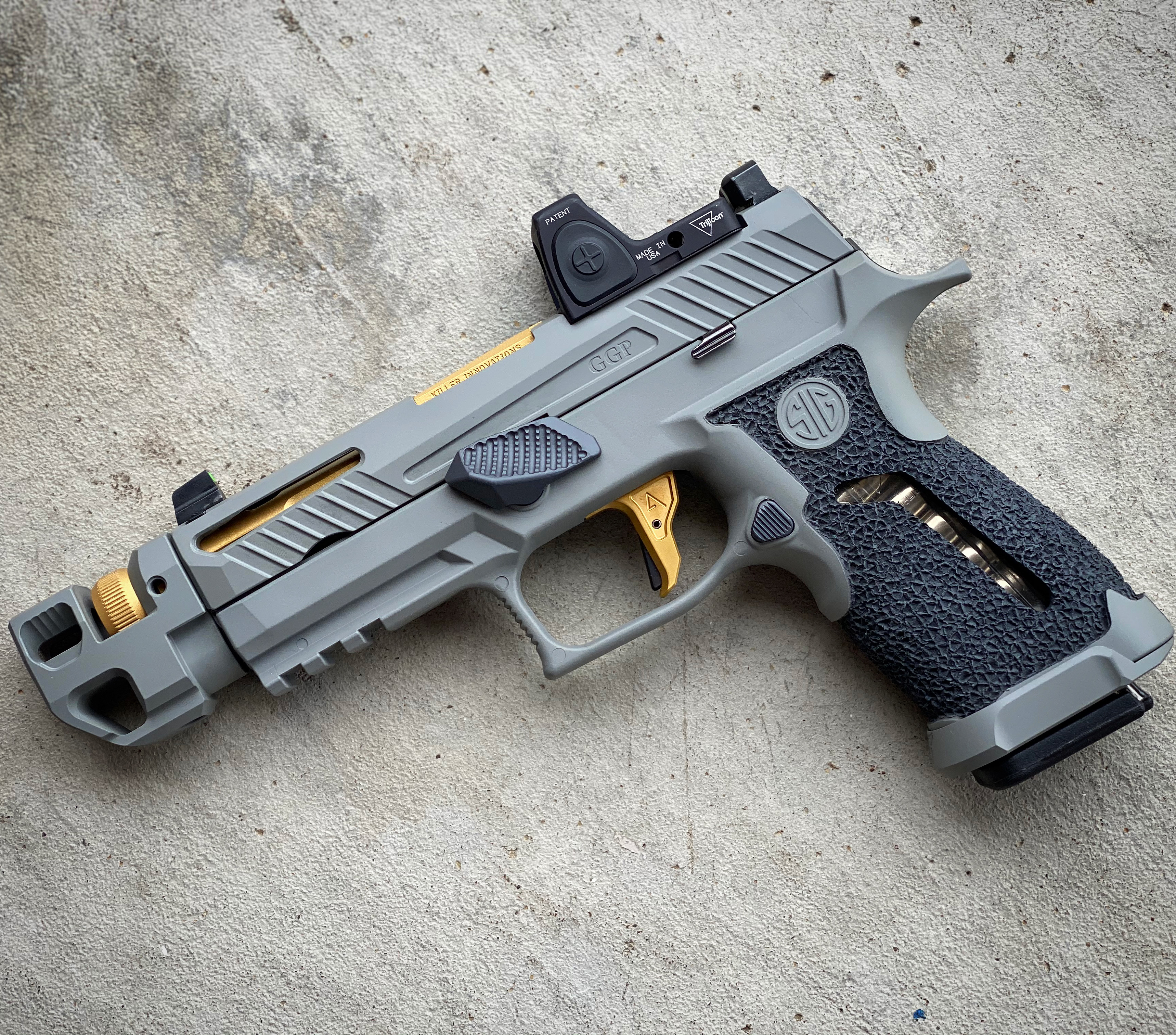 Custom SIG Sauer P320 Cerakoted Using Sniper Grey Cerakote custom-sig-sauer-p320-cerakoted-using-sniper-grey-cerakote
