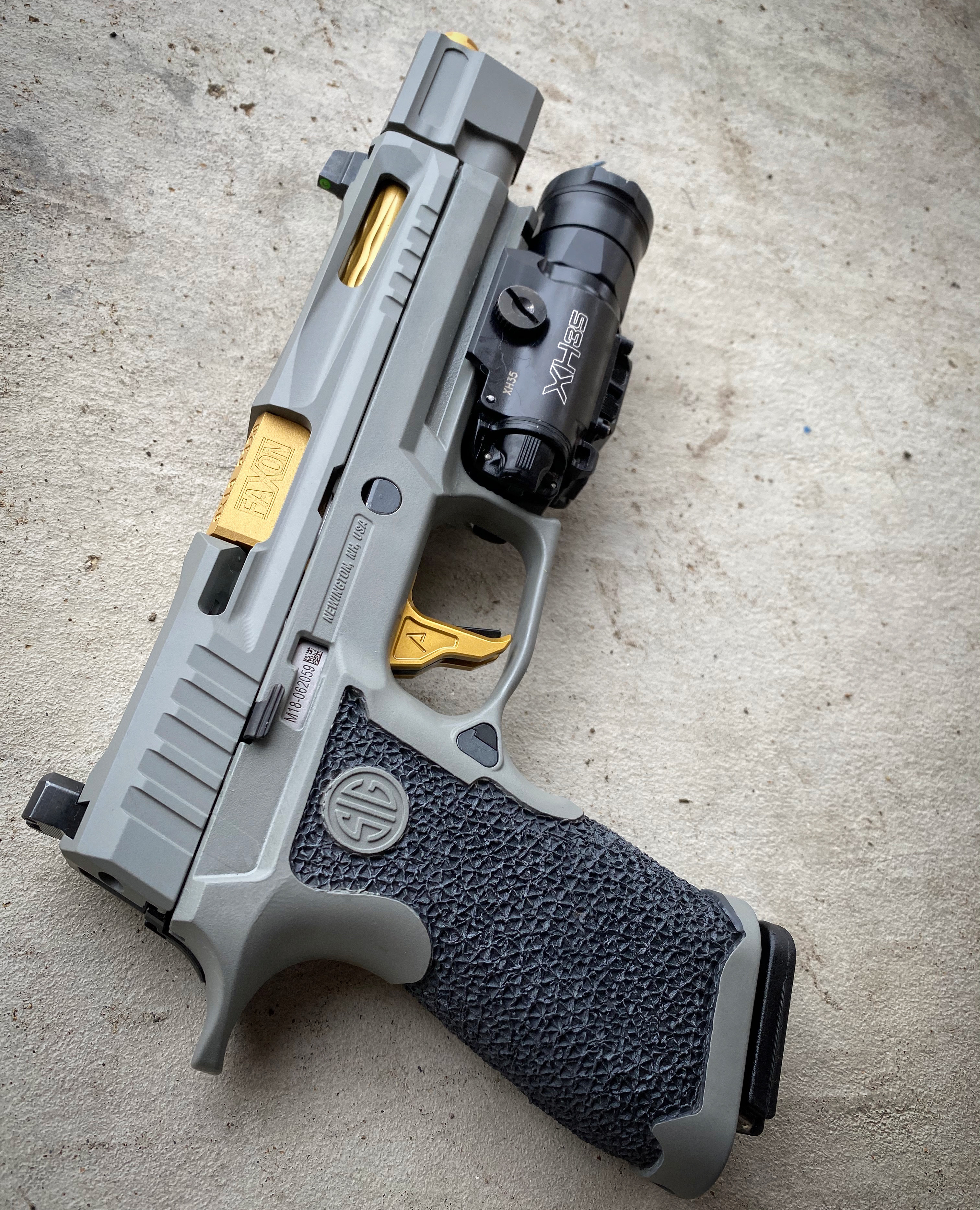 Custom SIG Sauer P320 Cerakoted using Sniper Grey | Cerakote