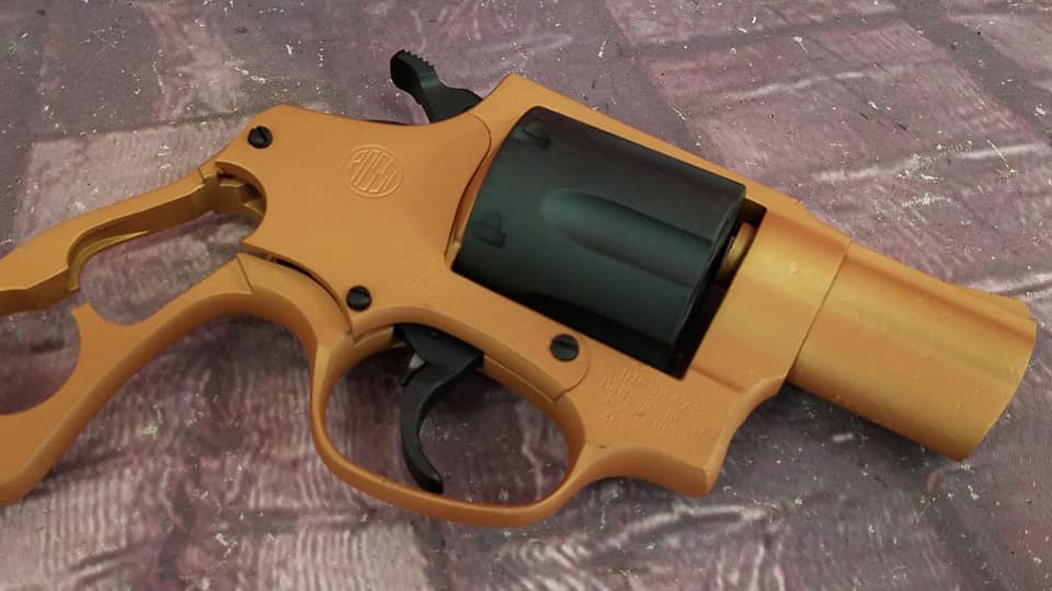 Copper Revolver Taurus Revolver Cerakoted using Graphite Black and Copper | Cerakote