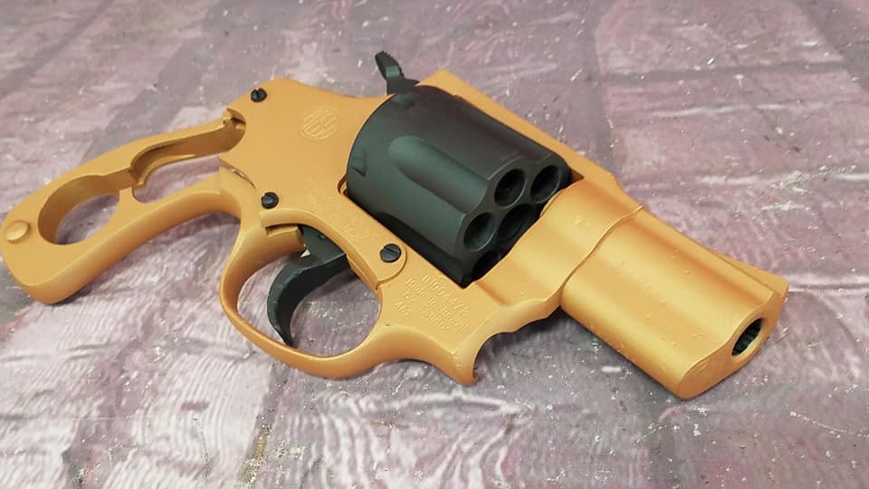 Copper Revolver Taurus Revolver Cerakoted using Graphite Black and Copper | Cerakote