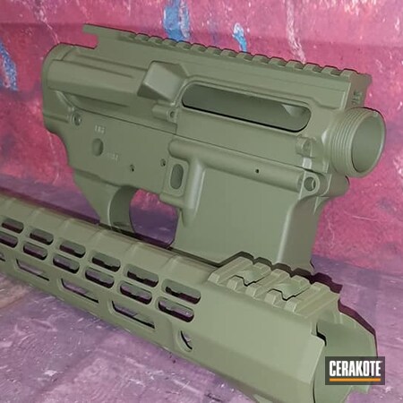 Powder Coating: MULTICAM® DARK GREEN H-341,S.H.O.T,Tactical Rifle,AR-15,AR Build,Gun Parts,AR Project