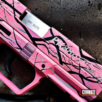 Walther Pk380 Cerakoted Using Bazooka Pink, Wild Purple And Frost